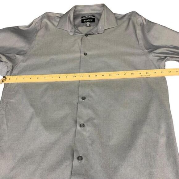 Kenneth Cole Awearness Mens Gray Button Up Long Sleeve Shirt Size 16.5 3233​​ - Picture 7 of 8